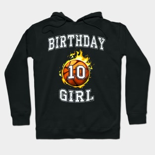 10th Birthday basketball 10 years old Hoodie